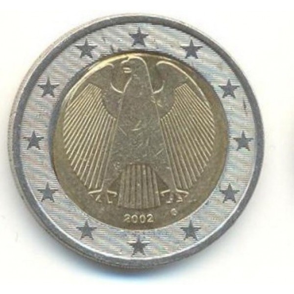 Kaap in de rij gaan staan ketting Duitsland 2 Euro 2002 Normaal G - Karlsruhe - Duitsland - Landen |  Eurocoinhouse