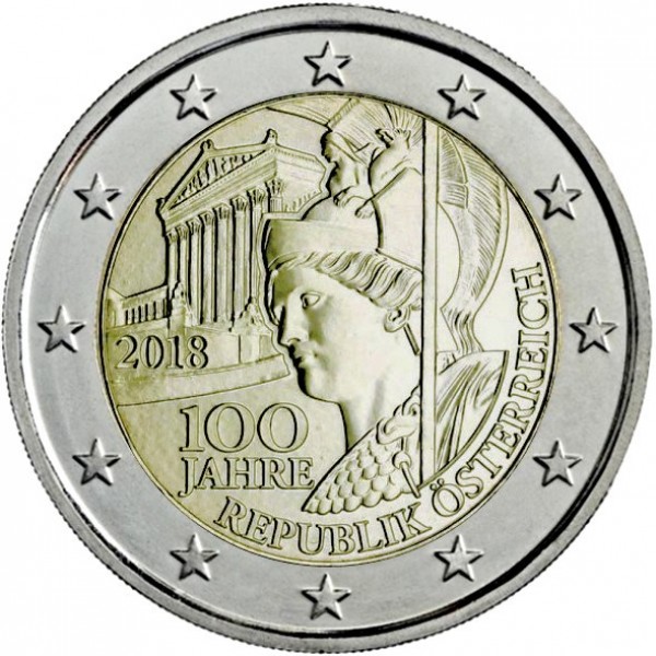 UNC quality Republic AUSTRIA 2 Euro 2018 commemorative coin