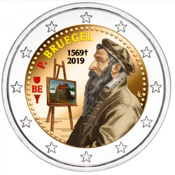 Pieter Bruegel #RM# 2 EURO COMMEMORATIVE BELGIUM 2019 
