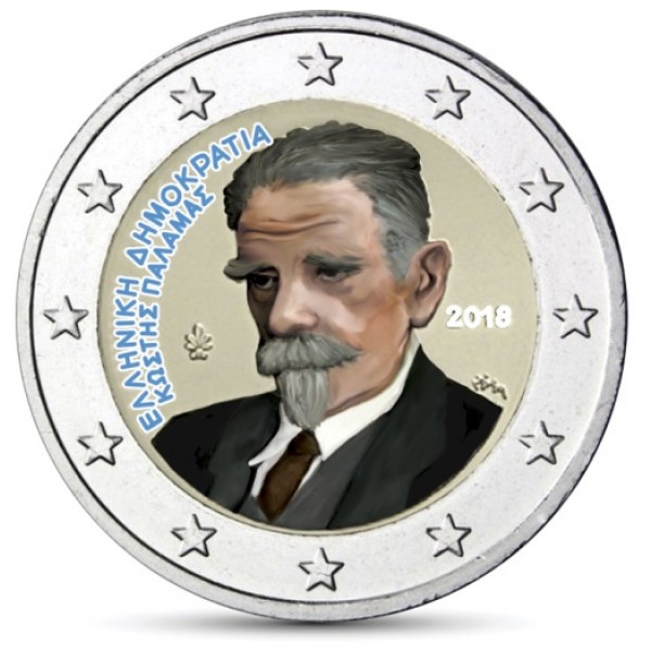 Details about   Greece 2018 UNC 2 Euro Commemorative coin "Kostis Palamas" 