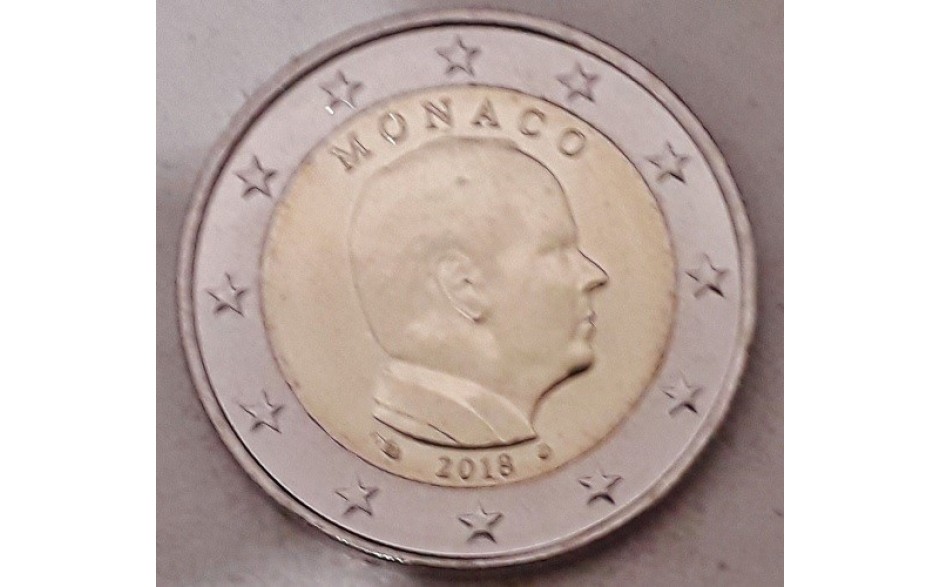 #4993 Monaco 2 euro 2018 Regular coin 
