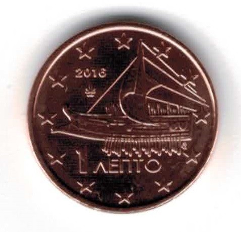 Greece 1 Cent 2016 UNC